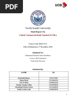 North South University: United Commercial Bank Limited (UCBL)