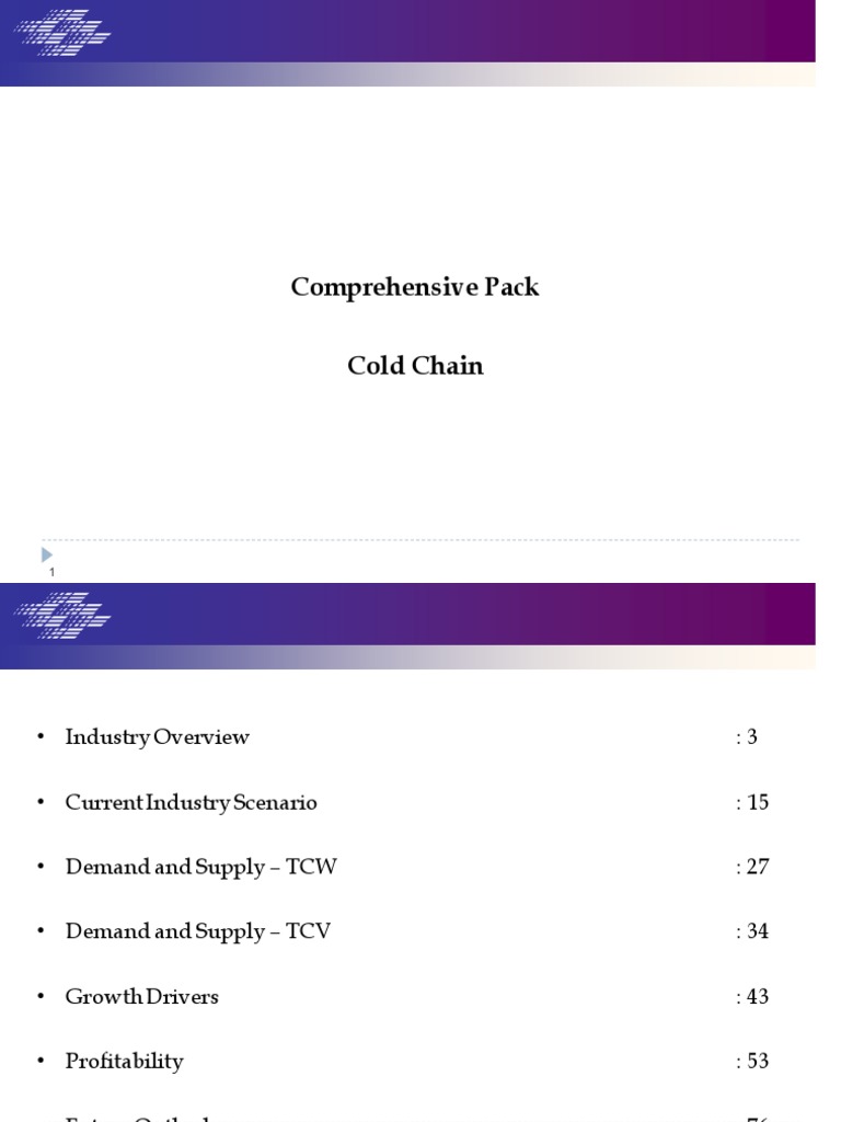 Cold Chain Industry Overview and Insights | PDF | Warehouse | Refrigeration