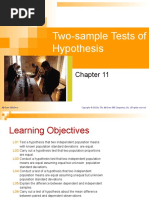 Two-Sample Tests of Hypothesis: Mcgraw-Hill/Irwin