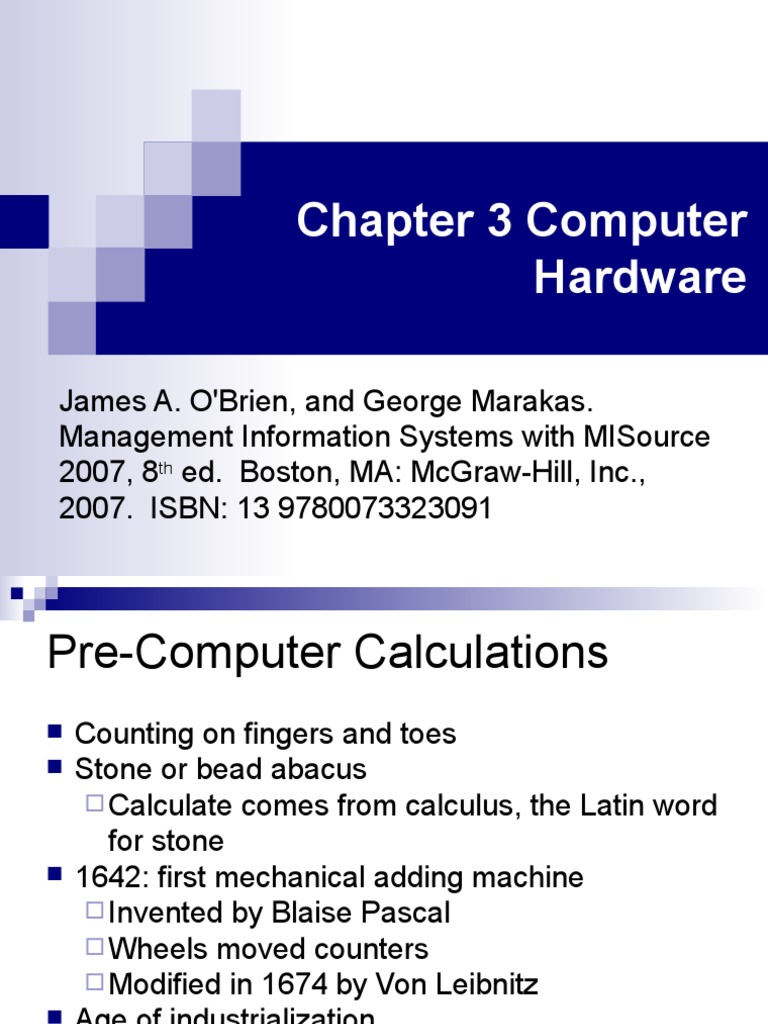An Overview of Computer Hardware Components, Peripherals and Processing ...