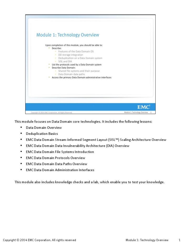 M01res01-Technology Overview | PDF | Backup | File System