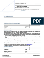 IRB Consent Form: I R B - C F