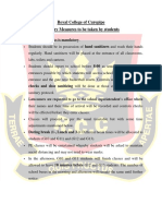 RCC Measures To Be Taken by Students PDF