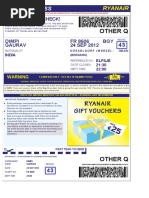 Ryanair Boarding Pass