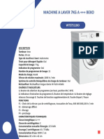 Fiche Technique 7 KG PDF