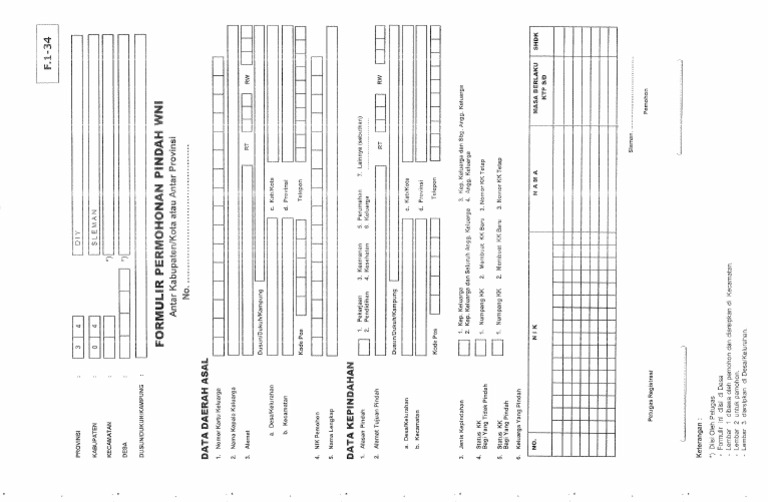Form Untuk Pindah Alamat PDF
