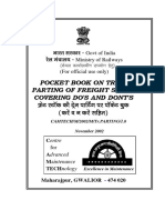 Pocket Book On Train Parting of Freight Stock Covering Dos Donts-English PDF