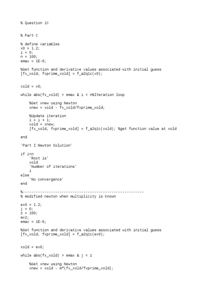 Newton's Method for Root Finding | PDF | Teaching Methods & Materials
