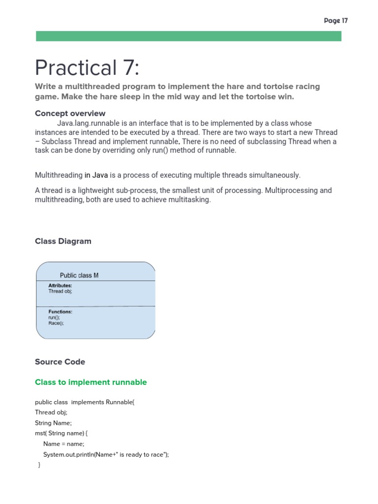 Java Lab Practical 7 | PDF | Thread (Computing) | Concurrent Computing