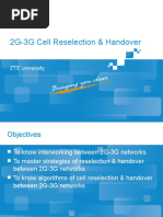 GO - NAST3010 - E01 - 1 2G-3G Cell Reselection and Handover