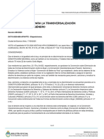 Gabinete para Transversalizar Políticas de Género