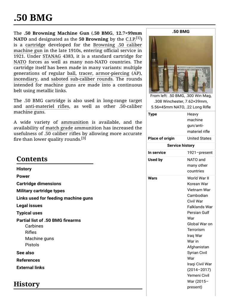 50 Bmg Wikipedia Pdf Pdf Hazards Tools