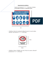 Requerimiento de Señaléticas PDF