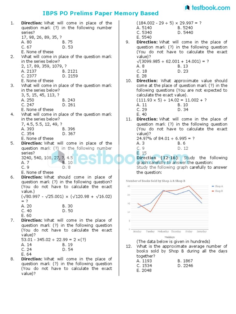 Number Series and Mathematical Problems | PDF | Renminbi | Taxes