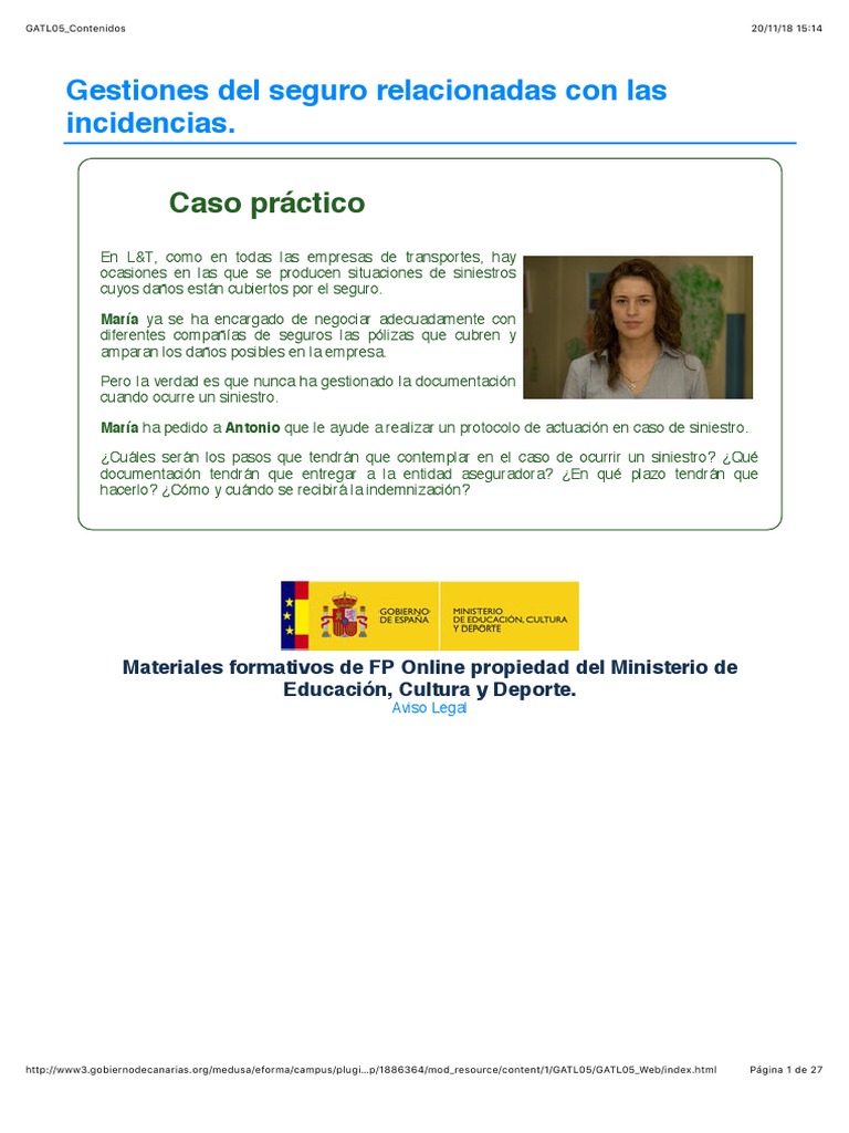 Protocolo de Gestión de Siniestros de Seguro | PDF | Póliza de seguros ...