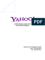 Yahoo Compliance Guide for Law Enforcement 2008