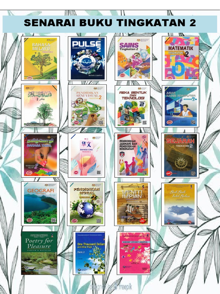 Senarai Buku Teks Tingkatan 2 | PDF