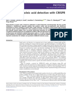 SHERLOCK: Nucleic Acid Detection With CRISPR Nucleases: Protocol