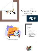Business Ethics: Prof. Muneza Kagzi Office No. 220, T.M.A Pai Block