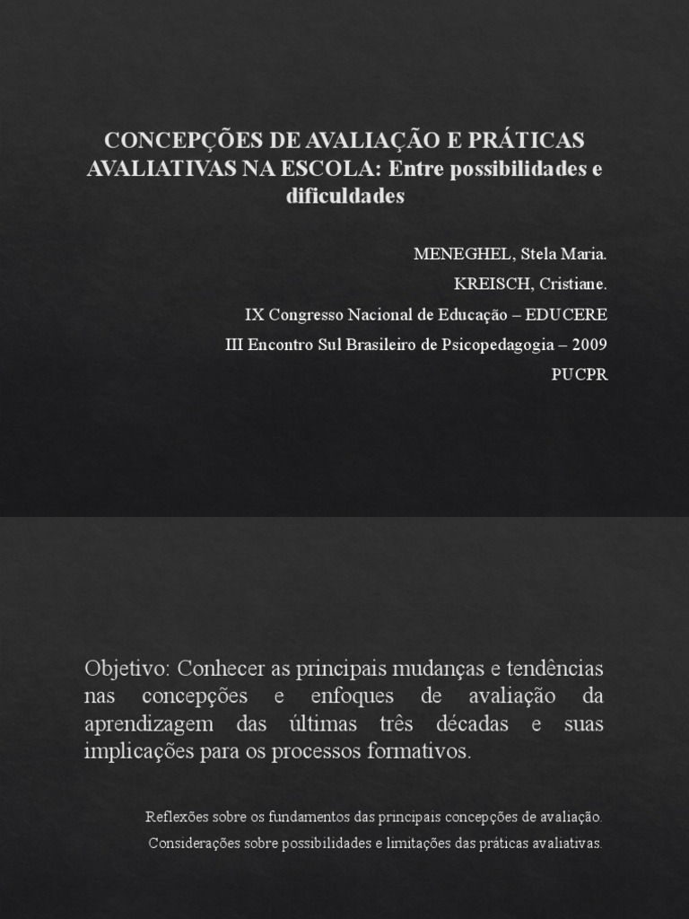 Avaliação da Aprendizagem: Desafios e Práticas | PDF | Aprendizado ...