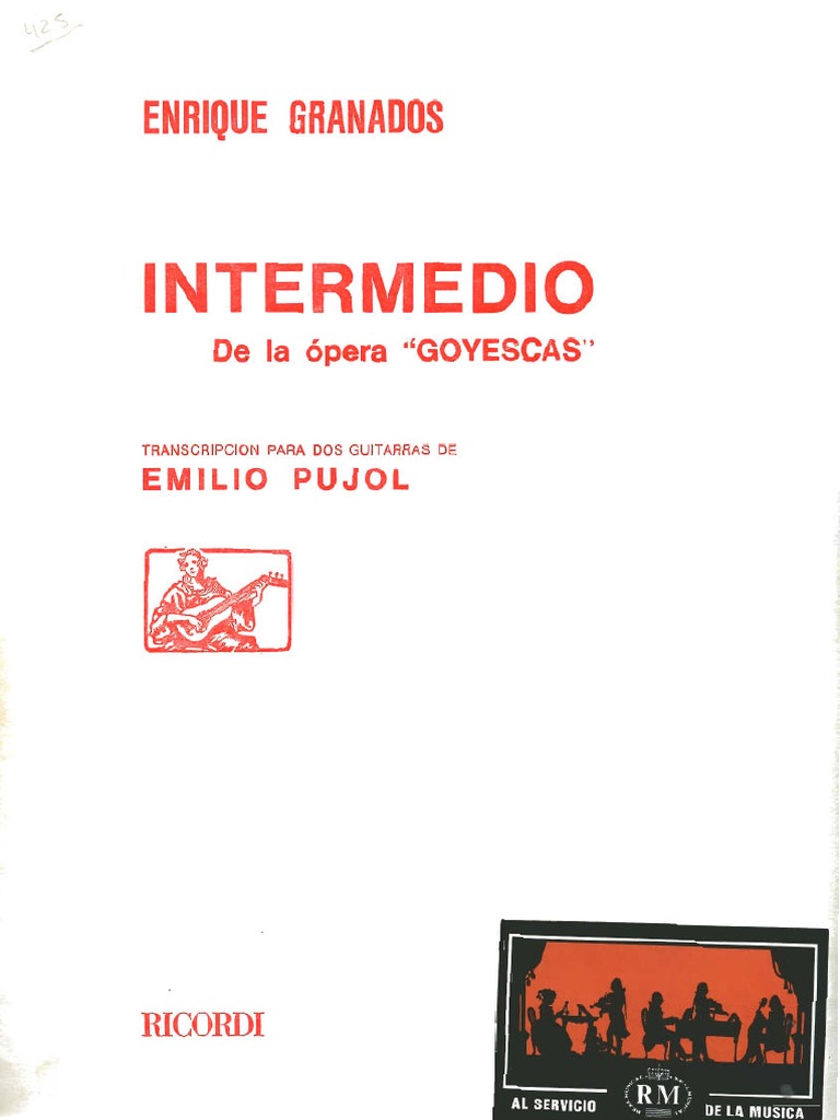 Intermedio (De La Opera Goyescas) | PDF