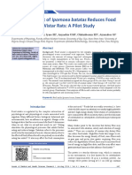 Aqueous Extract of Ipomoea Batatas Reduces Food Intake in Male Wistar Rats A Pilot Study