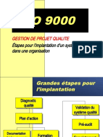 gestion de projet Qualité selon ISO 9000