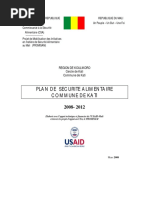 Plan de Securite Alimentaire Commune de Kati PDF