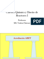 Cinética Química y Diseño de Reactores I - PI 225 A (clase 1 y 2)