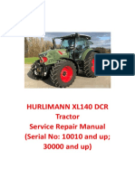 HURLIMANN XL140 DCR Tractor Service Repair Manual (Serial No 30000 and Up) PDF