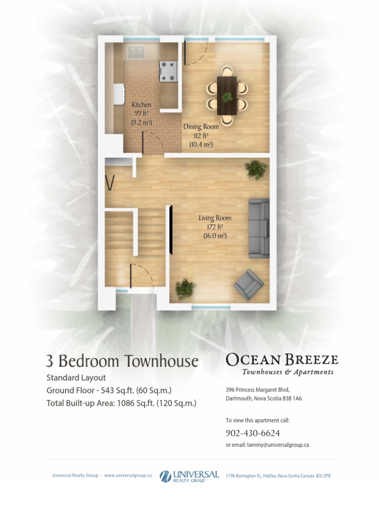 Ocean Breeze 3 Bedroom Standard Floor Plan | PDF | Basement | Room