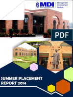 Summer Placements Report 2014 PDF