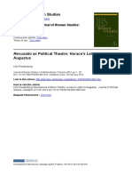 Recusatio As Political Theatre - Horace's Letter To Augustus - Kirk Freudenburg (JRS) PDF