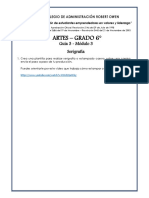 Artes 6° - Guía 3 Mód 3 - 2020