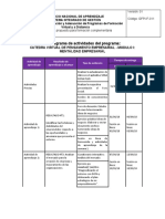 Cronograma de Actividades