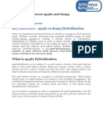 Difference Between sp3d2 and d2sp3 Hybridization