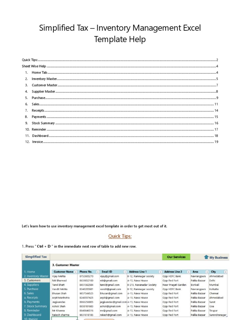 Invoice & Inventory Management Excel | PDF | Invoice | Receipt