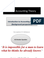 Introduction To Accounting Theory