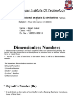 Gandhinagar Institute of Technology: Topic:-Dimensional Analysis & Similarities