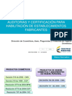 AUDITORIAS Y CERTIFICACIÓN PARA HABILITACIÓN DE ESTABLECIMIENTOS FABRICANTES - COSMÉTICOS E HIGIENE DOMÉSTICA.pdf