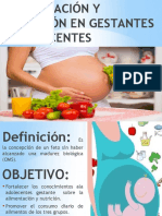 Alimentación y Nutrición en Gestantes Adolescentes