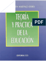 Teoría y Práctica de A Educación Caps 1 A 4 Curso Básico de Pedagogía Valentin Martínez Otero