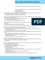 Pregled Dokumentacije Za Dokazivanje Kreditne Sposobnosti1 PDF