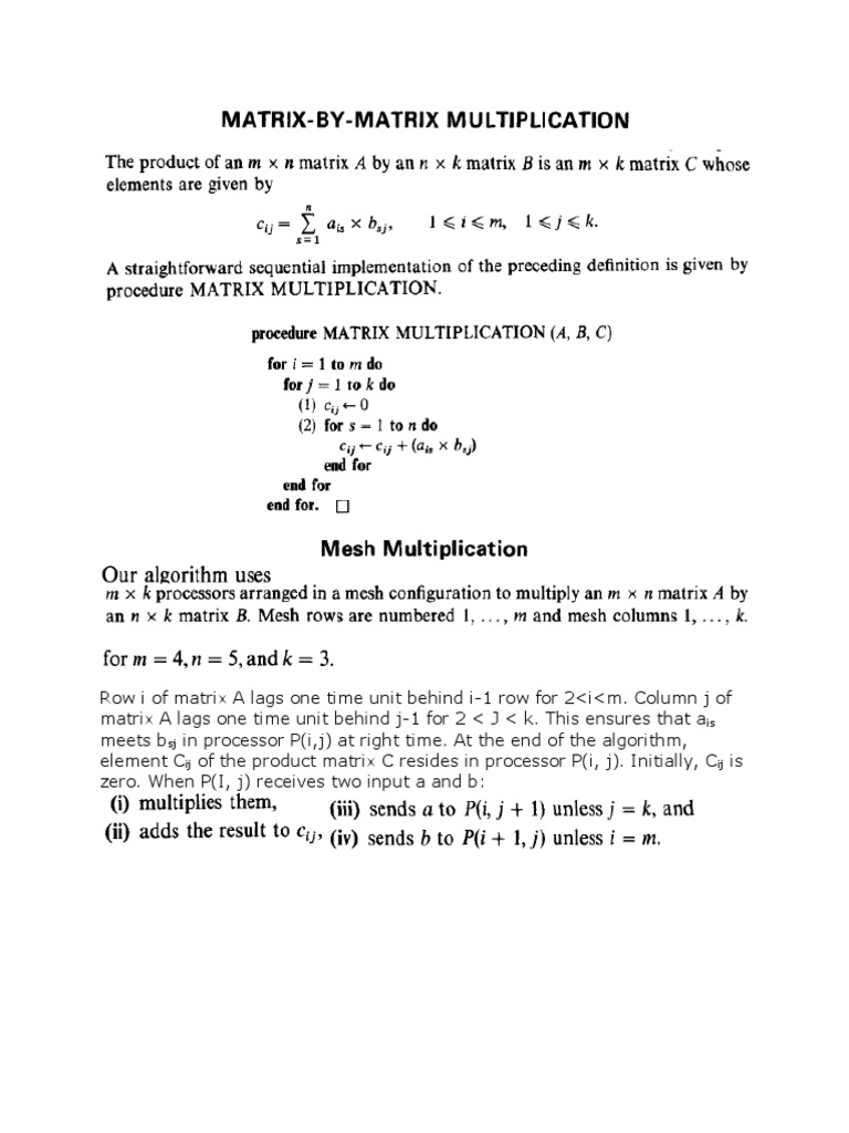 Matrix Multi | PDF | Permutation | Matrix (Mathematics)