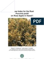 Disease Index For The Rust Puccinia Psidii On Rose Apple in Hawai I