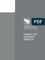 Casa de Arquiteta - Check-List Vistoria