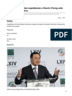 31/julio/2020 PRI PAN y PRD Dan Espaldarazo A Osorio Chong Ante Persecución Política