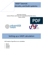 VASP Tutorial: Solving the Oxygen Atom