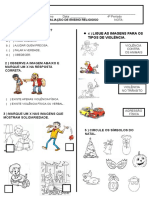 avaliação ER 1º B - 4ºP