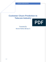 Customer Churn Prediction in Telecom Industry: Sourav Sarkar (Group 7)